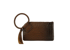 HF  Tassel Accented Embossed Wristlet Clutch  JYV-0374