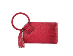 HF  Tassel Accented Embossed Wristlet Clutch  JYV-0374