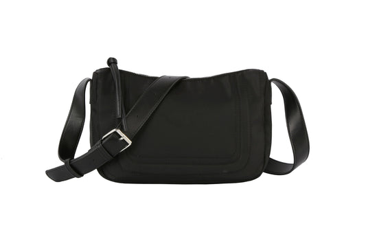 Stitched Nylon messenger crossbody