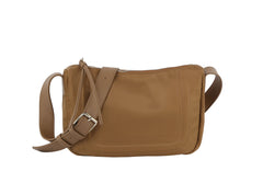 Stitched Nylon messenger crossbody