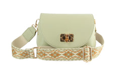 Front Flap Shoulder Bag With Guitar Strap
