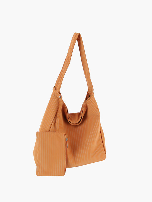 Classic Pinstrips Hobo Handbag Set