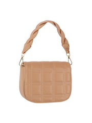 Squared quilted front flap saddle