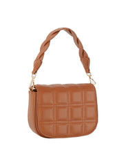 Squared quilted front flap saddle