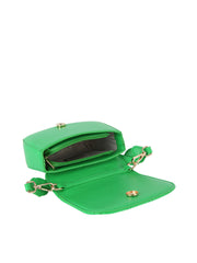 Squared quilted front flap saddle