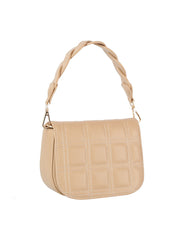 Squared quilted front flap saddle