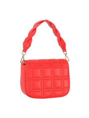 Squared quilted front flap saddle