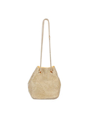 Sparkly Gold Pouch Evening Purse Handbag