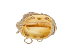 Sparkly Gold Pouch Evening Purse Handbag