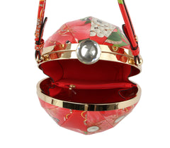 Women Round Wedding Cocktail Handbag Purse