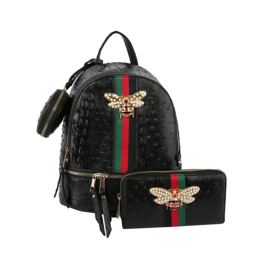 HF Decorative Bee Backpack Set