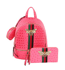 HF Decorative Bee Backpack Set