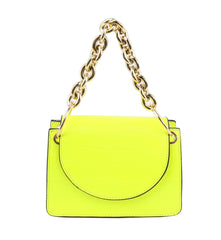 Satchel with Stylish Chain Purse