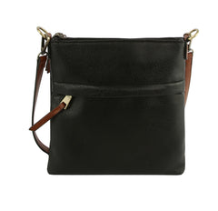 Stylish Crossbody Purse Double Zipper