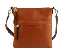 Stylish Crossbody Purse Double Zipper