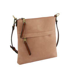 Stylish Crossbody Purse Double Zipper