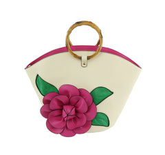 Women Flower Satchel Evening Purse Party Bag