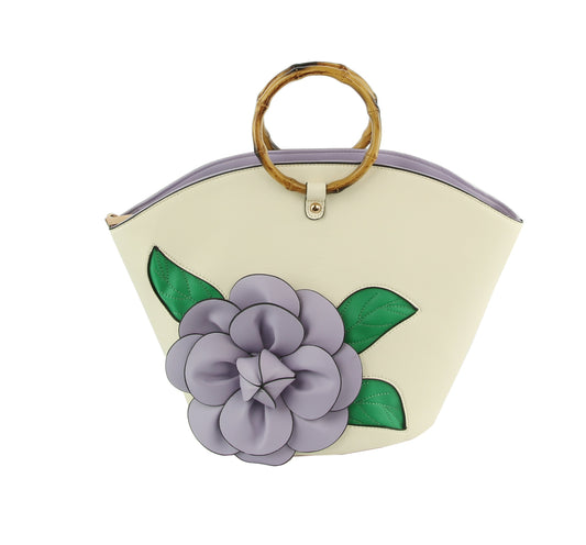Women Flower Satchel Evening Purse Party Bag