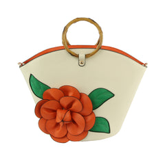 Women Flower Satchel Evening Purse Party Bag