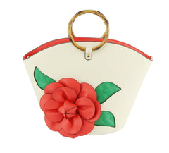 Women Flower Satchel Evening Purse Party Bag