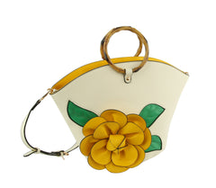 Women Flower Satchel Evening Purse Party Bag