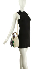 Women Flower Satchel Evening Purse Two Handle