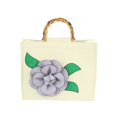 Women Flower Satchel Evening Purse Top Handle
