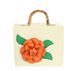 Women Flower Satchel Evening Purse Top Handle