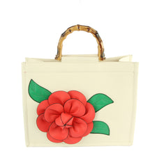 Women Flower Satchel Evening Purse Top Handle