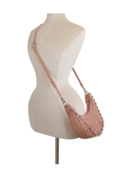 Unique Embossed Hobo Handbag