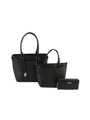 3 in 1 Quilted Work Tote Set