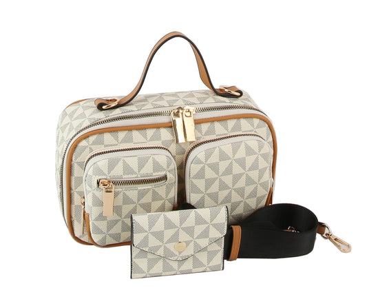 Mini Top Handle Clutch Crossbody Handbag