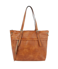 Simple Everyday Tote W/ Multicolor Strap