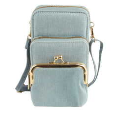Small Crossbody For Women Double Zip Adjustable Strap Over T