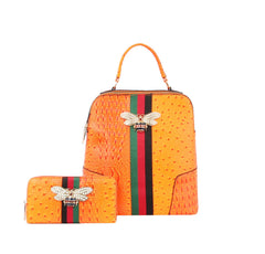 Small Crocodile Backpack Purse For Women Travel Bag