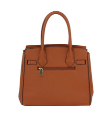 Women Fashion Satchel Lock Handbag Shoulder Purse