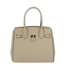 Women Fashion Satchel Lock Handbag Shoulder Purse