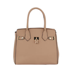 Women Fashion Satchel Lock Handbag Shoulder Purse