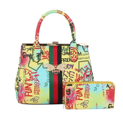 Women Handbag Satchel purse set Tote Bag