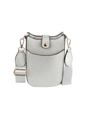 Woven Strap Accented Crossbody Sling