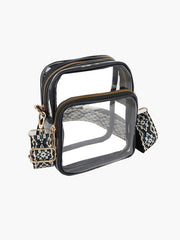 Transparent Crossbody Daypack Clear Book Guitar Strap