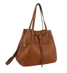 Vintage Leather Hobo Crossbody Handbag