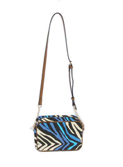 Fashion Multicolored Zebra Strip Crossbody Bag