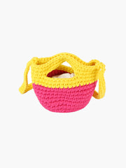Petite Woven Two Toned Crosbody