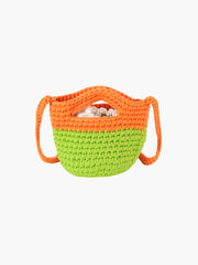 Petite Woven Two Toned Crosbody