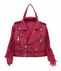 Fringe Motorcycle Jacket Backpack