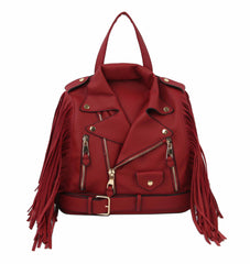 Fringe Motorcycle Jacket Backpack