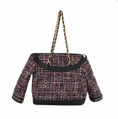 Women Satchel Handbag Tote Gold Chain