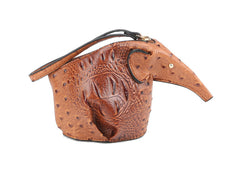 Mini Elephant Wallet Crocs Top Zipper Purse