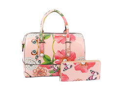 Floral Satchel Handbag for Women Purse